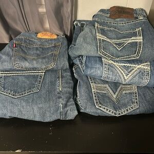 Western style jeans

Levi, Cinch Denim and 3 pairs of Rock and Roll Denim